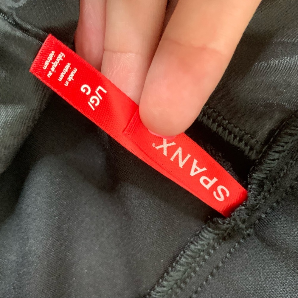 Spanx womens black Ponte wide leg pants L - Picture 6 of 8